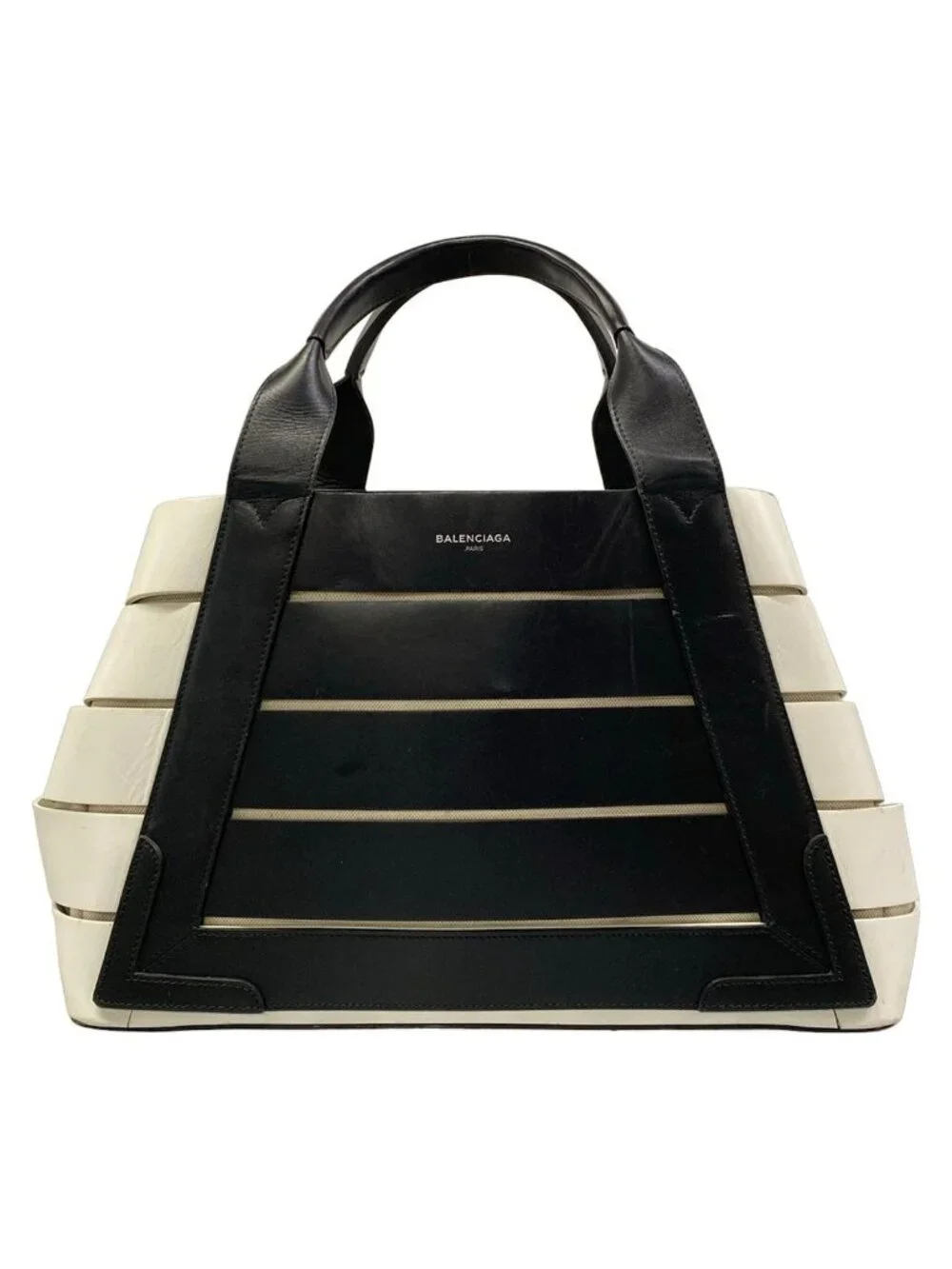 Balenciaga Tote Bag Marine Black Leather